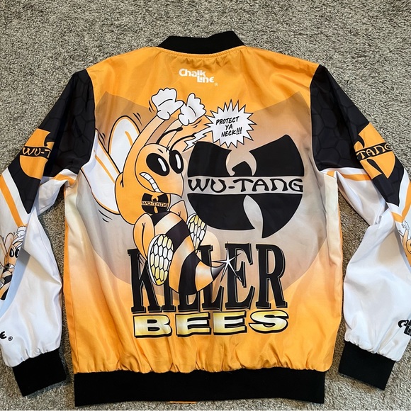 🔴Wu-Tang Jacket Size Medium Killer Bees Chalk Line Rare Rza